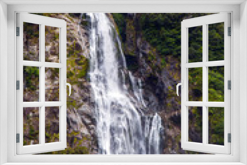Fototapeta Naklejka Na Ścianę Okno 3D - Magnificent powerful waterfall