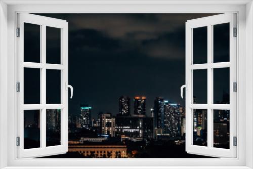 Fototapeta Naklejka Na Ścianę Okno 3D - Skyline of Metro Manila by Night