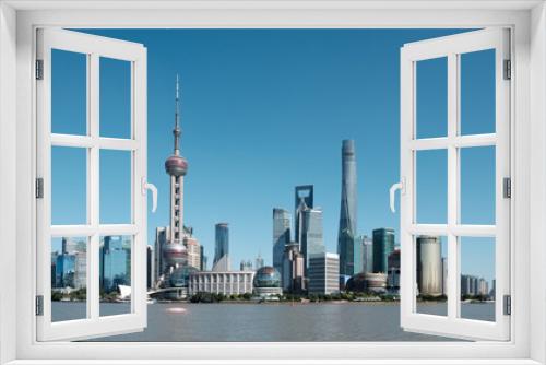 Fototapeta Naklejka Na Ścianę Okno 3D - Landscape of Pudong, Shanghai, China