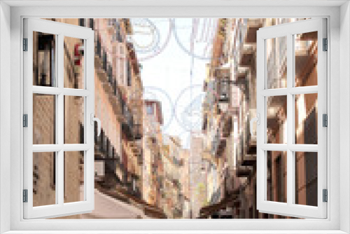 Fototapeta Naklejka Na Ścianę Okno 3D - Enge Gasse in Granada