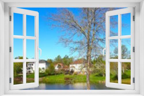 Fototapeta Naklejka Na Ścianę Okno 3D - Lakeside in Spring