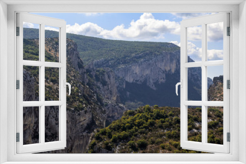 Fototapeta Naklejka Na Ścianę Okno 3D - Verdon Gorge mountains on a sunny day, France
