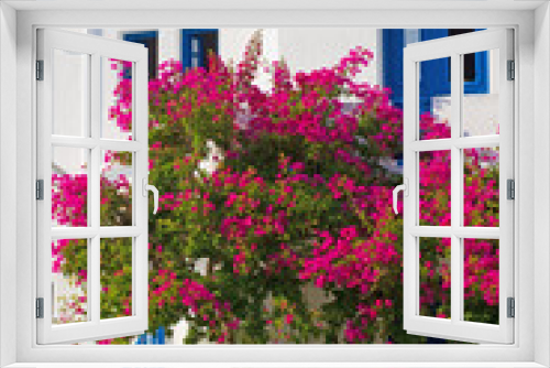 Fototapeta Naklejka Na Ścianę Okno 3D - Greek Island House