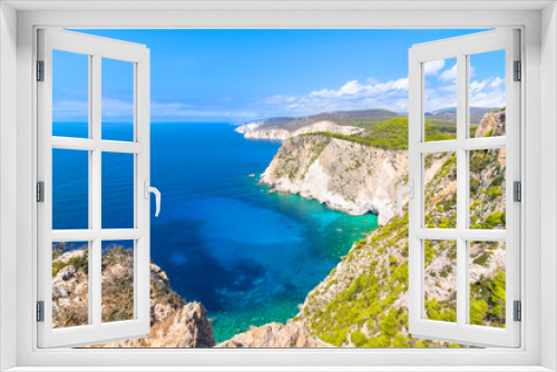 Fototapeta Naklejka Na Ścianę Okno 3D - Beautiful view of Cliffs of Keri - Zakynthos , Ionian Islands - Greece