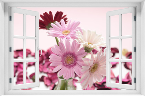 Fototapeta Naklejka Na Ścianę Okno 3D - Pink gerbera