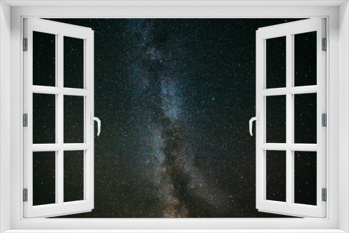 Fototapeta Naklejka Na Ścianę Okno 3D - Natural Night Sky Stars With Milky Way Galaxy. Real Photo Starry Sky Background