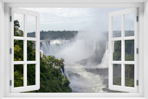 Fototapeta Naklejka Na Ścianę Okno 3D - cascata cachoeira foz do iguaçu