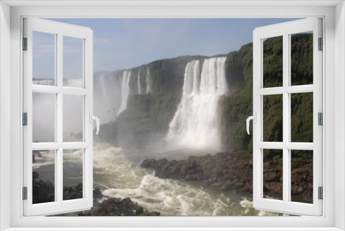 Fototapeta Naklejka Na Ścianę Okno 3D - cachoeira, cascata, foz do iguaçu, natureza
