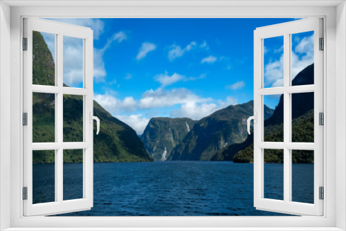 Fototapeta Naklejka Na Ścianę Okno 3D - Views from within Doubtful Sound, South Island, New Zealand