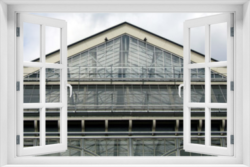 Fototapeta Naklejka Na Ścianę Okno 3D - détail d'un bâtiement moderne