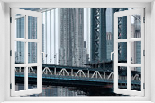 Fototapeta Naklejka Na Ścianę Okno 3D - Pont de Manhattan