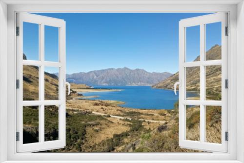 Fototapeta Naklejka Na Ścianę Okno 3D - Beautiful view around lake Wakatipu New Zealand