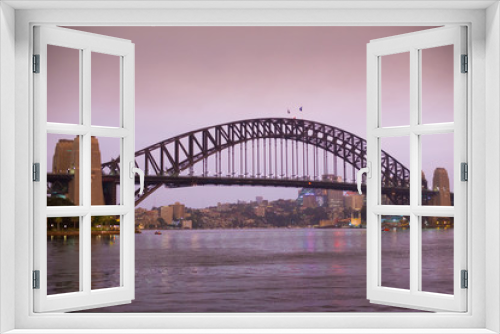 Fototapeta Naklejka Na Ścianę Okno 3D - Sydney Harbour Bridge located in Sydney, NSW, Australia. Australia is a continent located in the south part of the earth.