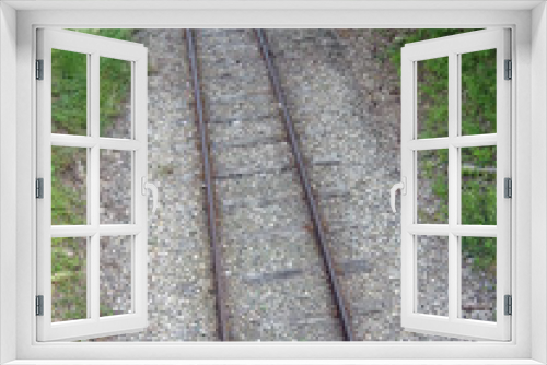Fototapeta Naklejka Na Ścianę Okno 3D - vieux chemin de fer