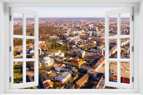 Fototapeta Naklejka Na Ścianę Okno 3D - Aerial view of Skierniewice, Lodz Voivodeship