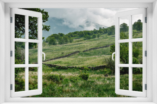 Fototapeta Naklejka Na Ścianę Okno 3D - Schottland Highlands wiese glen kinglas