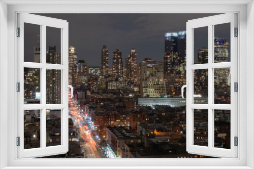Fototapeta Naklejka Na Ścianę Okno 3D - New York view from skyscraper 