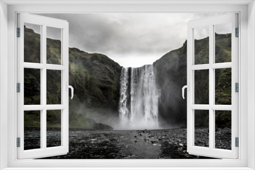 Fototapeta Naklejka Na Ścianę Okno 3D - Wodospady Islandii