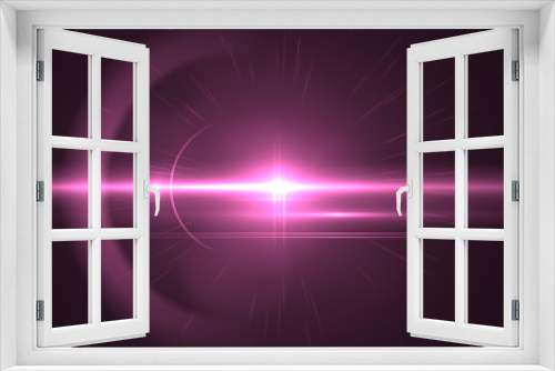 Fototapeta Naklejka Na Ścianę Okno 3D - Modern lens flare red background streak rays (super high resolution)	