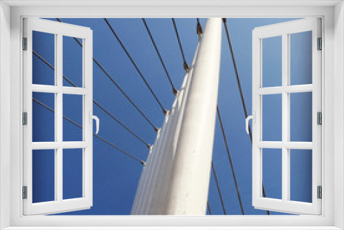 Fototapeta Naklejka Na Ścianę Okno 3D - cable car bridge
