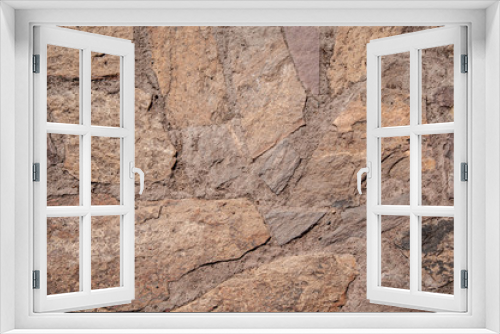 Fototapeta Naklejka Na Ścianę Okno 3D - natural stone, brickwork