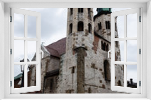 Fototapeta Naklejka Na Ścianę Okno 3D - View of the Church of Saint Andrew, a Baroque church in the Old Town district in Krakow, Poland.