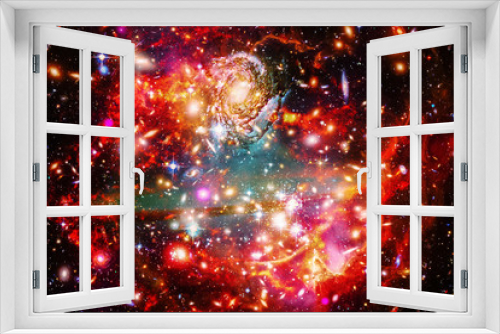 Fototapeta Naklejka Na Ścianę Okno 3D - Galaxy. The elements of this image furnished by NASA.