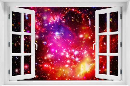 Fototapeta Naklejka Na Ścianę Okno 3D - Star field in space a nebulae and a gas congestion. The elements of this image furnished by NASA.