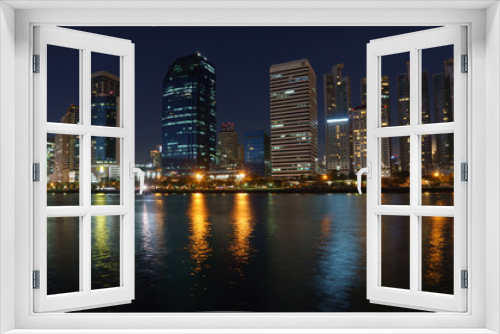 Fototapeta Naklejka Na Ścianę Okno 3D - bangkok at night