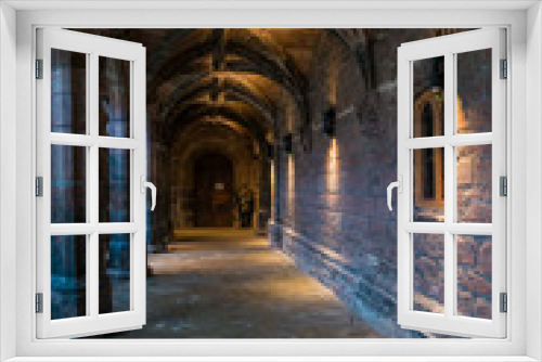 Fototapeta Naklejka Na Ścianę Okno 3D - Chester Cathedral cloister 2
