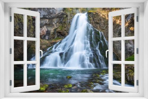 Fototapeta Naklejka Na Ścianę Okno 3D - waterfall in the mountain