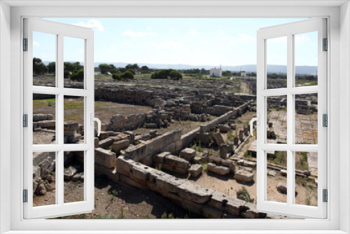 Fototapeta Naklejka Na Ścianę Okno 3D - Savelletri di Fasano, Italy - October 8, 2010: Archaeological excavations in the ancient city of Egnazia in Puglia
