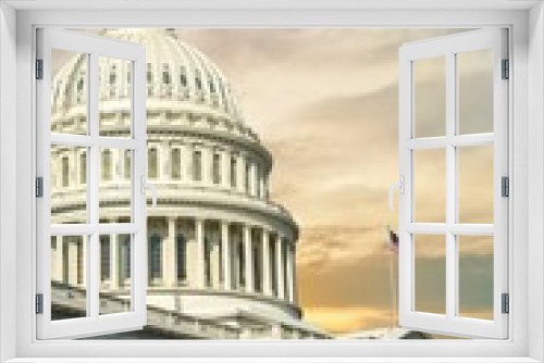 Fototapeta Naklejka Na Ścianę Okno 3D - Washington DC - US Capitol building	