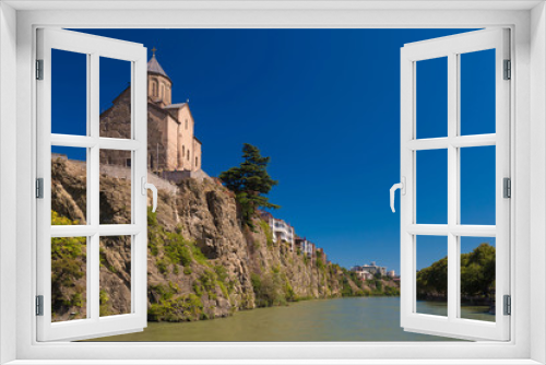 Fototapeta Naklejka Na Ścianę Okno 3D - Georgia. Tbilisi,  cathedral Metekhi