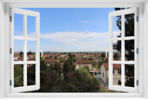 Vue sur les toîts de la ville de Corbas - Ville de Corbas - Département du Rhône - France