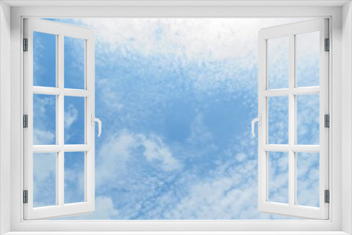 Fototapeta Naklejka Na Ścianę Okno 3D - 日本の田舎の風景　6月　青空と雲