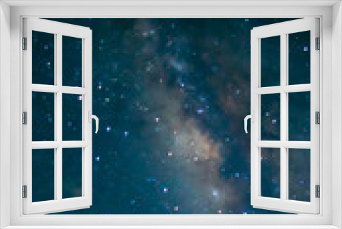 Fototapeta Naklejka Na Ścianę Okno 3D - Milky way at night