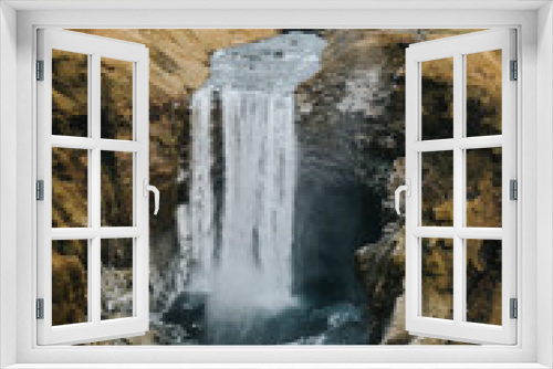 Fototapeta Naklejka Na Ścianę Okno 3D - Waterfall in Iceland