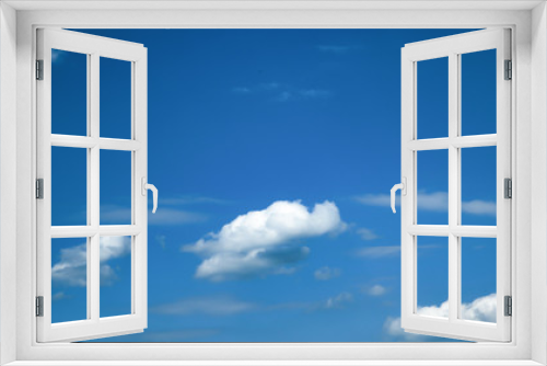 Texture of clouds against a blue sky, dramatic background of a cloudy sky, background with a rich blue color, changes in the atmosphere movement of cyclones and air masses