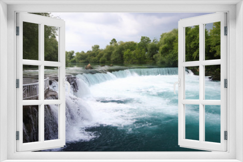 Fototapeta Naklejka Na Ścianę Okno 3D - A silky waterfall