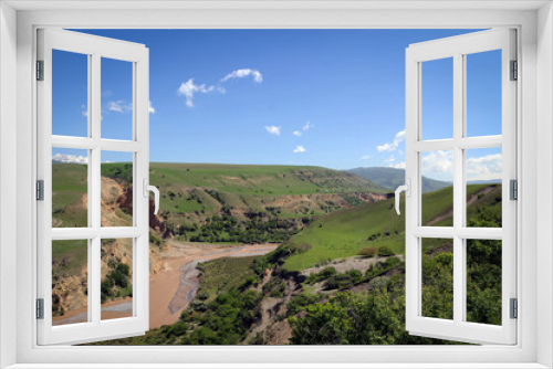 Fototapeta Naklejka Na Ścianę Okno 3D - Picturesque landscape near Jalal-Abad, Kyrgyzia
