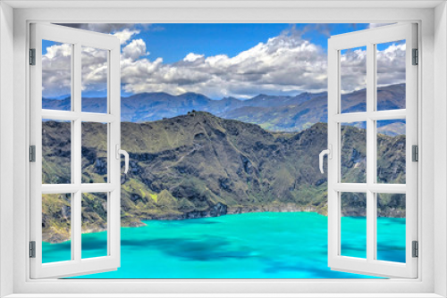 Fototapeta Naklejka Na Ścianę Okno 3D - Quilotoa Crater Lake, Ecuador