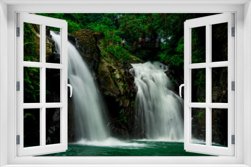 Fototapeta Naklejka Na Ścianę Okno 3D - This waterfall is very beautiful, one of the recommendations for tourists who are going on vacation to Bali.