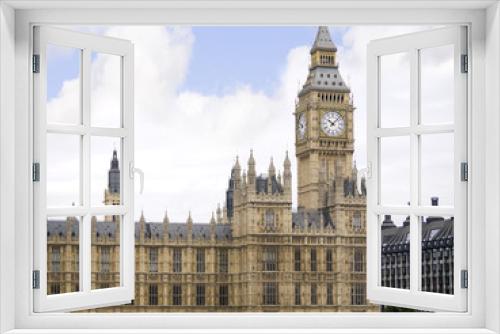 Fototapeta Naklejka Na Ścianę Okno 3D - Big Ben, Houses of Parliament in City of Westminster London