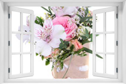 Fototapeta Naklejka Na Ścianę Okno 3D - Bright wedding  bouquet