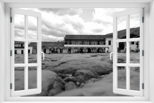 Fototapeta Naklejka Na Ścianę Okno 3D - Plaza de Armas of Villa de Leyva.
