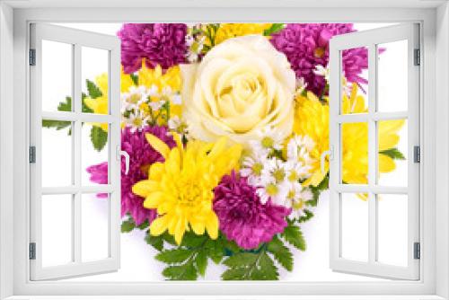 Fototapeta Naklejka Na Ścianę Okno 3D - Bouquet of flowers  isolated on white.