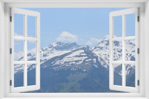 Fototapeta Naklejka Na Ścianę Okno 3D - Bergpanorama Schweiz