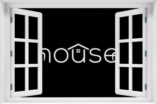 Minimal logotype house logo symbol design 