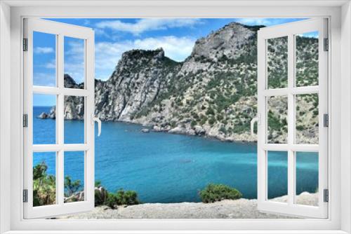 Fototapeta Naklejka Na Ścianę Okno 3D - view of the coast of crete greece